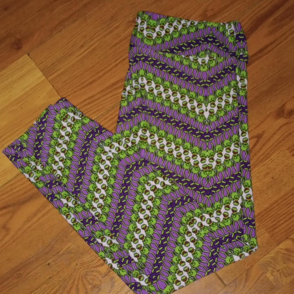 EUC(Tall&Curvy) Lularoe Kermit the Frog Disney Leggings
